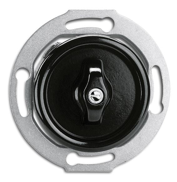 Recessed double rotary switch