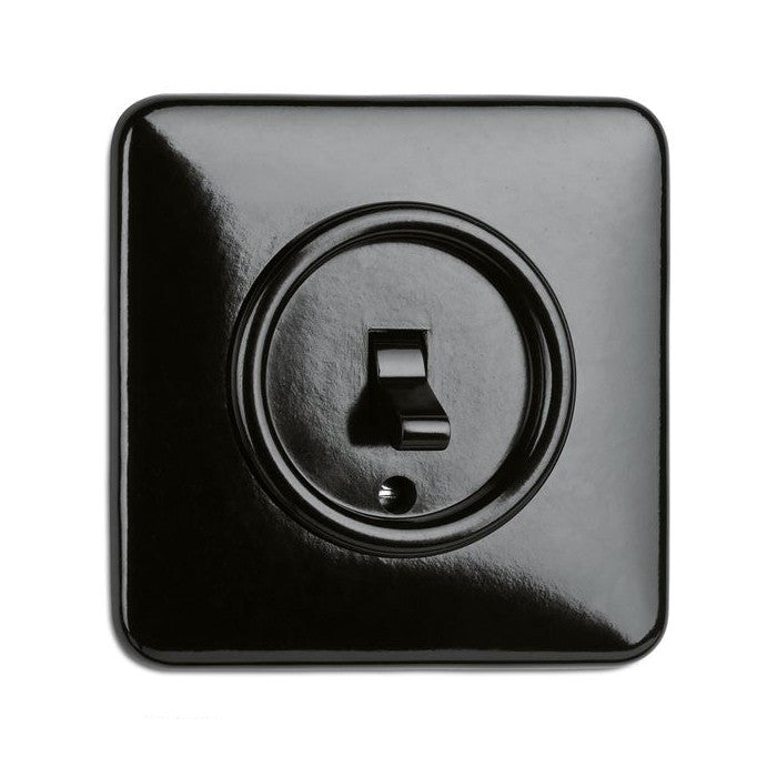 Black bakelite switch
