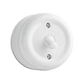 White surface-mounted toggle switch