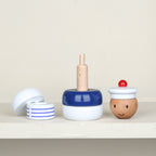 Marine Nationale wooden stacking play set