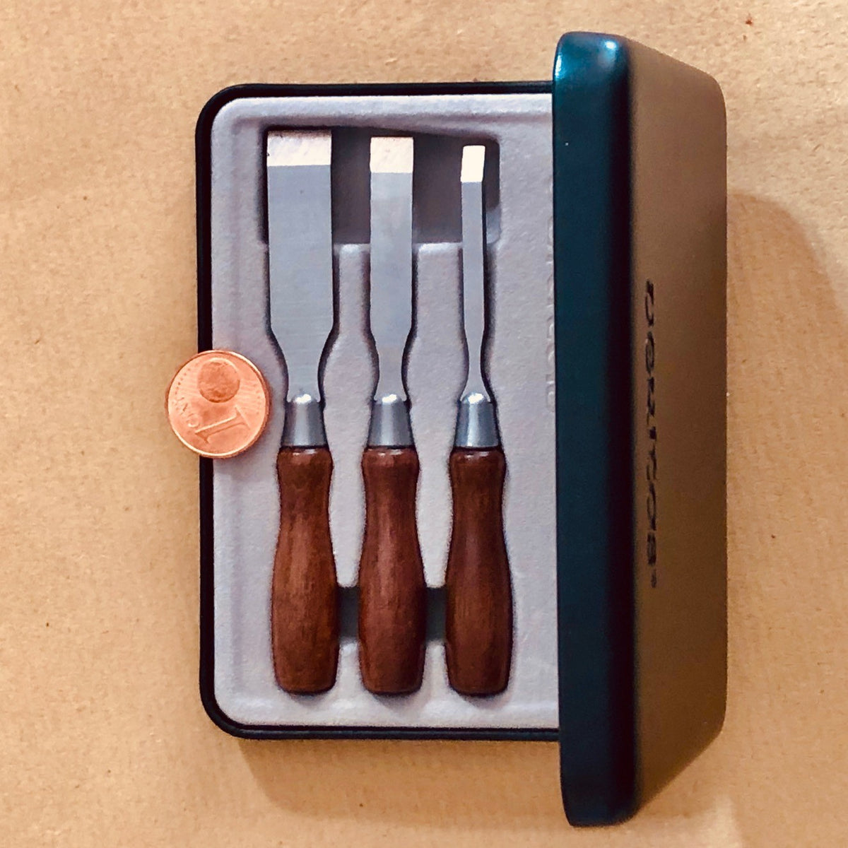 Jeu de 3 mini ciseaux à bois