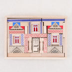 Wooden building set 79 pieces