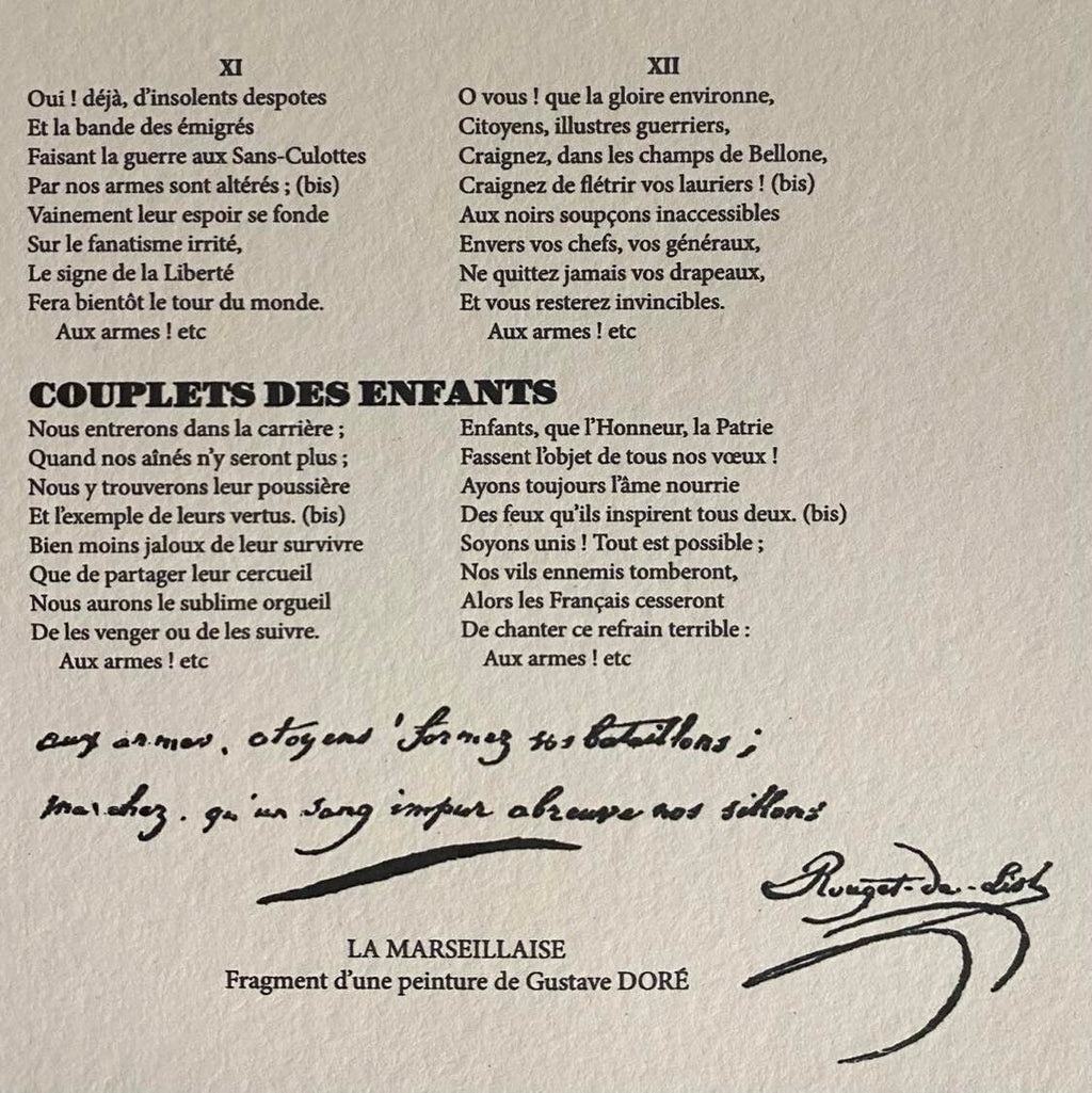 The Marseillaise of Rouget de l'Isle