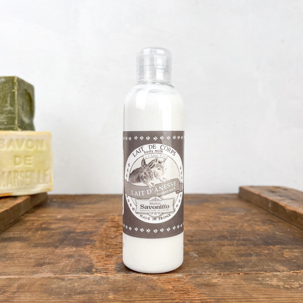 Lait corporel au lait d'ânesse et aloe vera