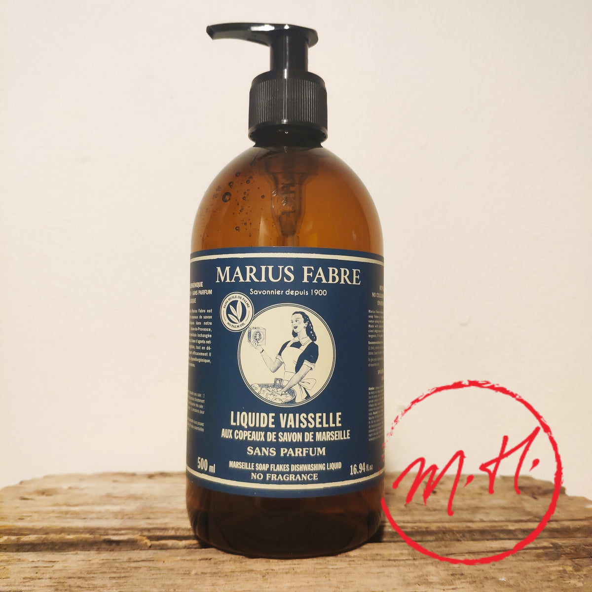 Liquide vaisselle au savon de Marseille pompe 500ml