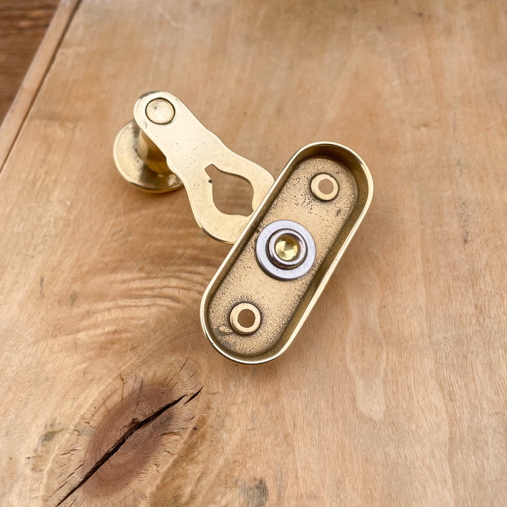 Loquet de volet en Laiton Poli 60mm