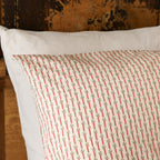 Lot 2 Taies d'oreiller rayées rouges