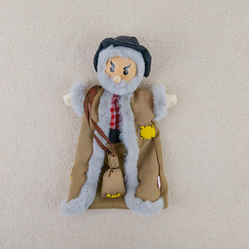 Set of 12 fabric puppets