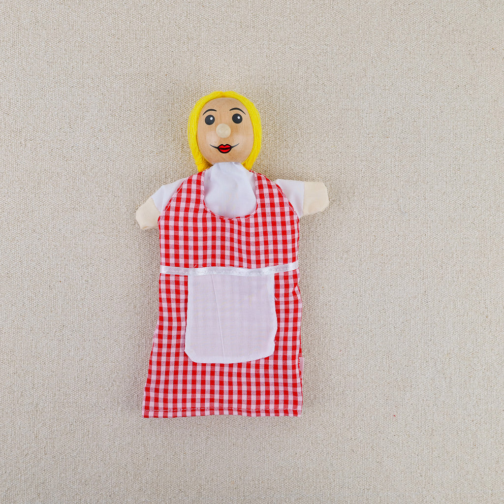 Set of 12 fabric puppets