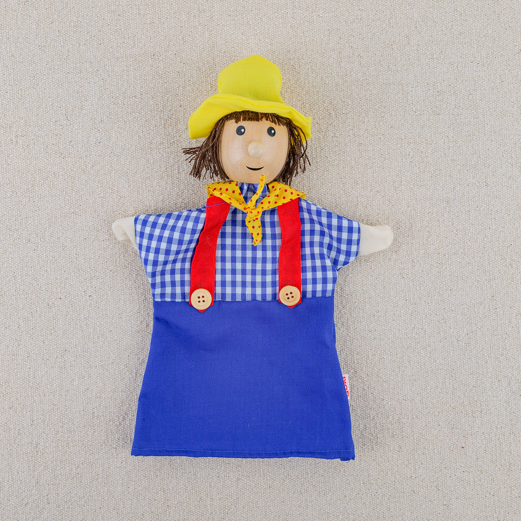 Set of 12 fabric puppets