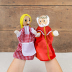 Set of 12 fabric puppets