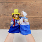 Set of 12 fabric puppets
