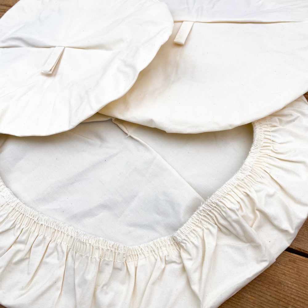 Set of 3 organic cotton bowl covers