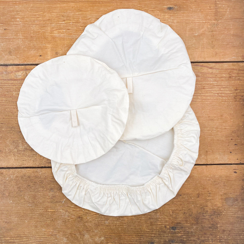 Set of 3 organic cotton bowl covers