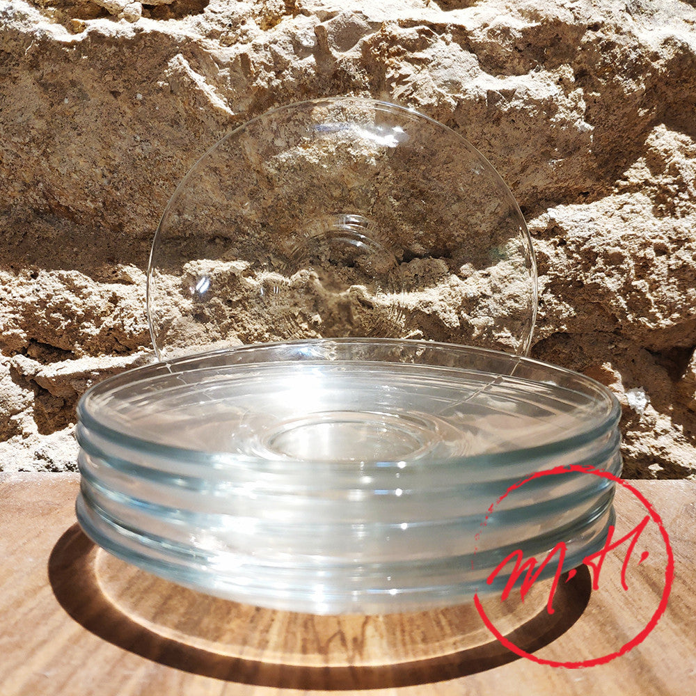 6 Duralex Gigogne saucers
