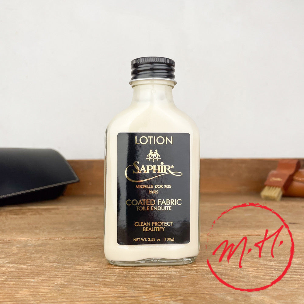 Saphir coated fabric lotion