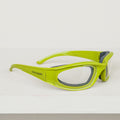 Lunettes à oignons vert anis pour couper les oignons sans pleurer, monture avec joints mousse