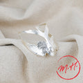 Silver swallow cuff