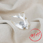 Silver swallow cuff