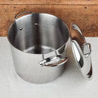 Marmite traiteur avec couvercle inox Mauviel M'Cook