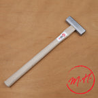Marteau japonais Kikudo pour ébénisterie, tête acier et manche bois octogonal, fabrication japonaise