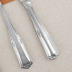 Ornate pewter 24-piece cutlery set