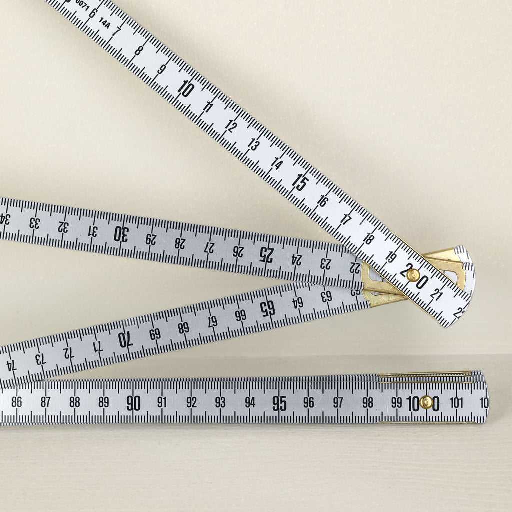 Mètre pliable en métal 2 m