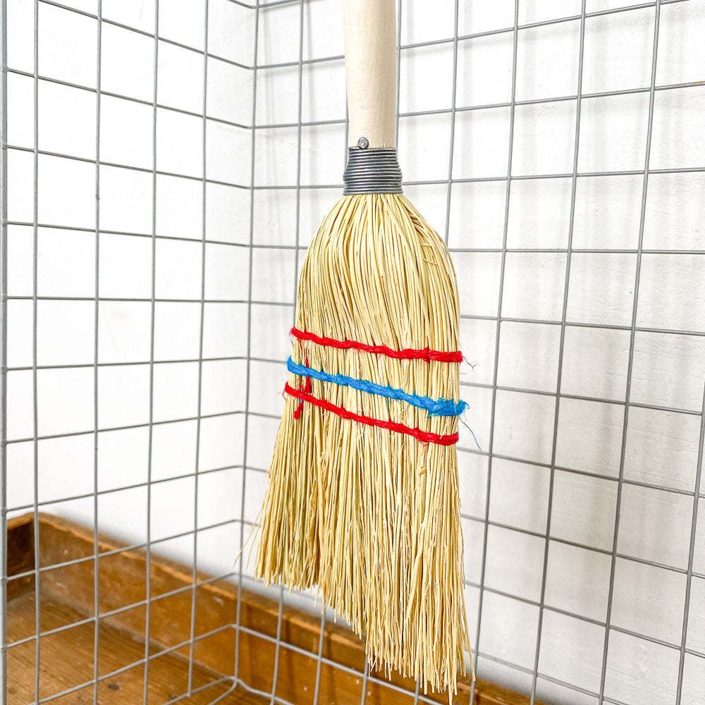 Mini rice straw broom