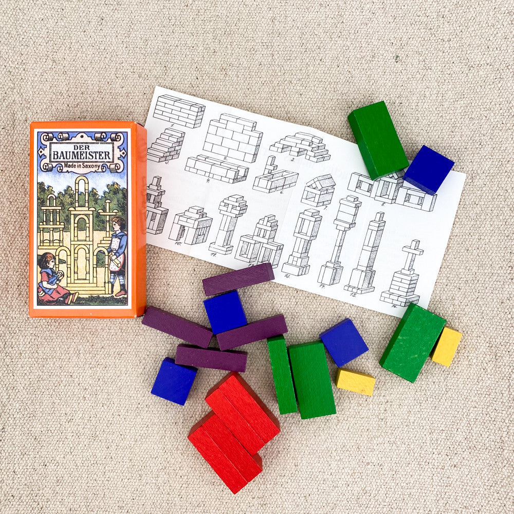 Mini wooden building set