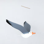 Small Foot Legler wooden seagull mobile with wings spread, decorative hanging toy for children