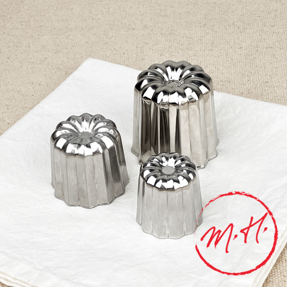 Stainless steel cannelé mould