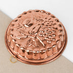 Copper cake mould, fruit design
