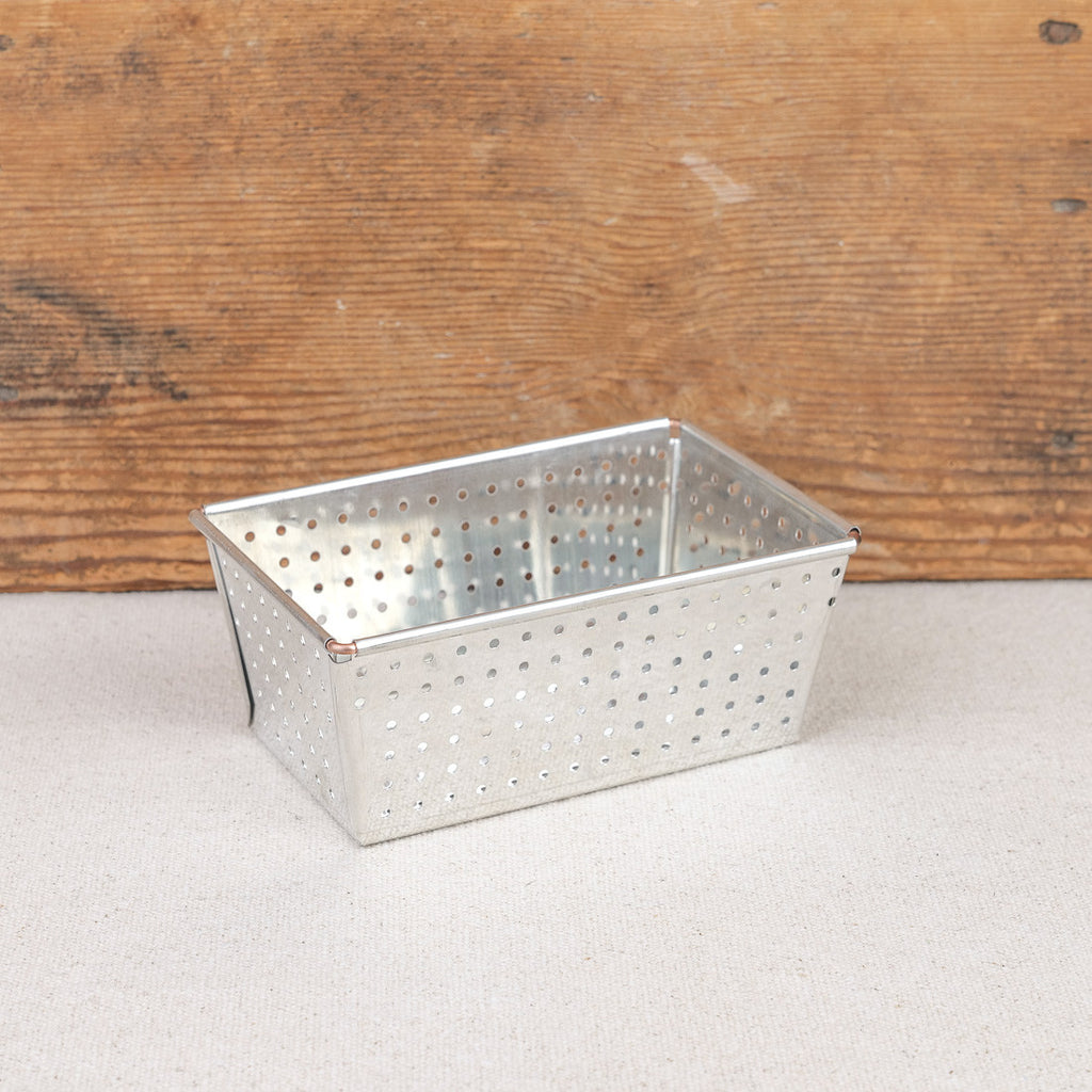 Perforated tin bread mould small size