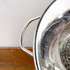 Vintage vegetable mill tin details