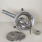 Tellier Gobel et Cie N3002BG N3004BG moulin passe-légumes inox avec ses trois grilles interchangeables détachées