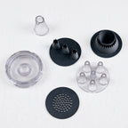 Kit multidouille 3 plateaux interchangeables Chef Inov en plastique pour décoration pâtisserie, pièces détachées étalées
