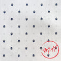 Nappe calisson ronde blanc-bleu