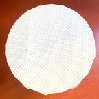Nappe calisson ronde blanc-bleu