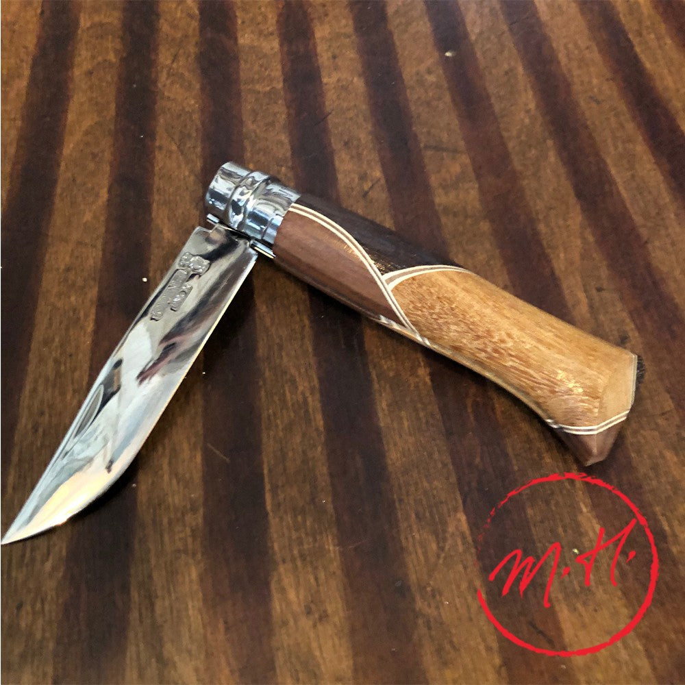Opinel inlaid wooden sheath