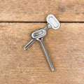 Pair of tube squeezer keys