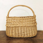Natural wicker basket