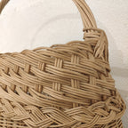 Natural wicker basket