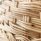 Natural wicker basket