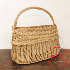 Natural wicker basket