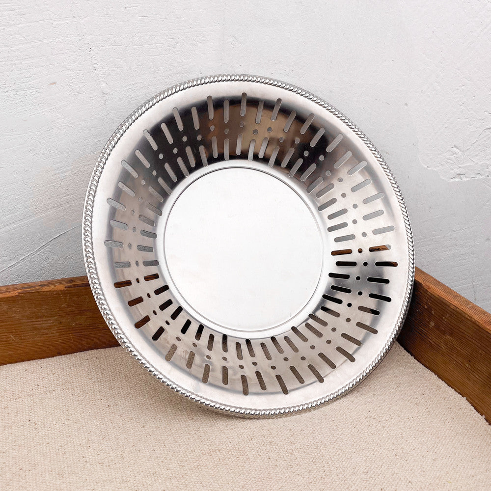 Panière à pain ronde en inox