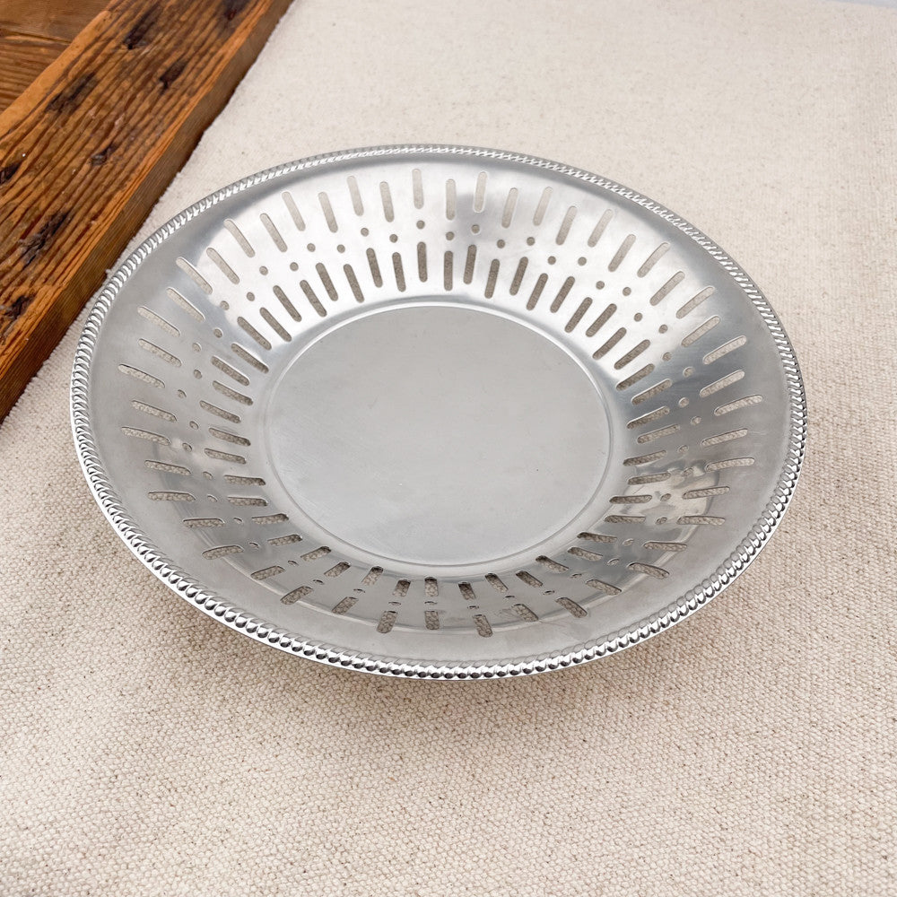 Panière à pain ronde en inox