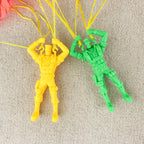Plastic parachutist toy