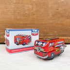 Petit camion de pompiers mécanique à remontage mécanique