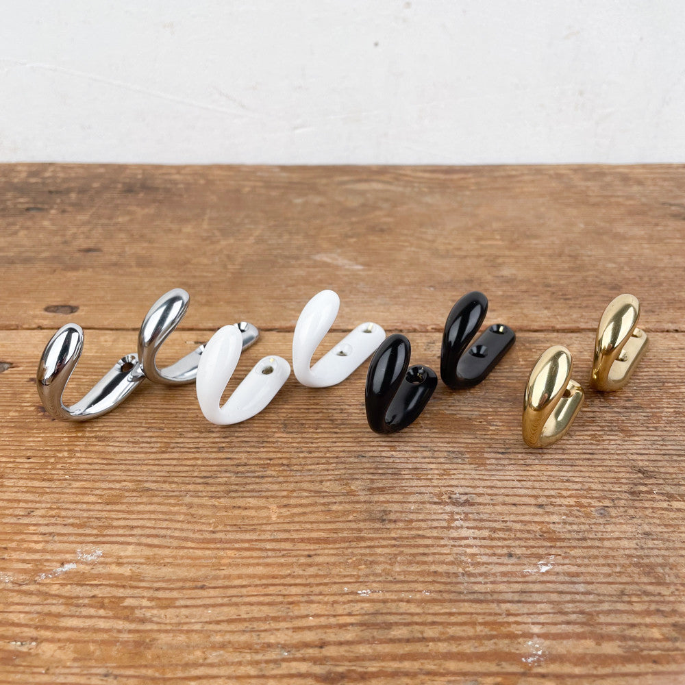 Petit crochet simple en laiton massif « Colibri »