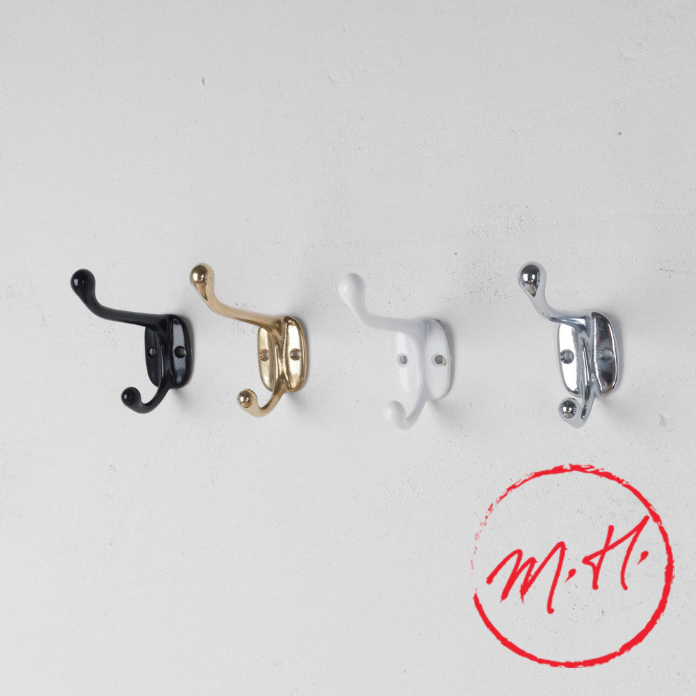 Petit porte-manteau marin en laiton